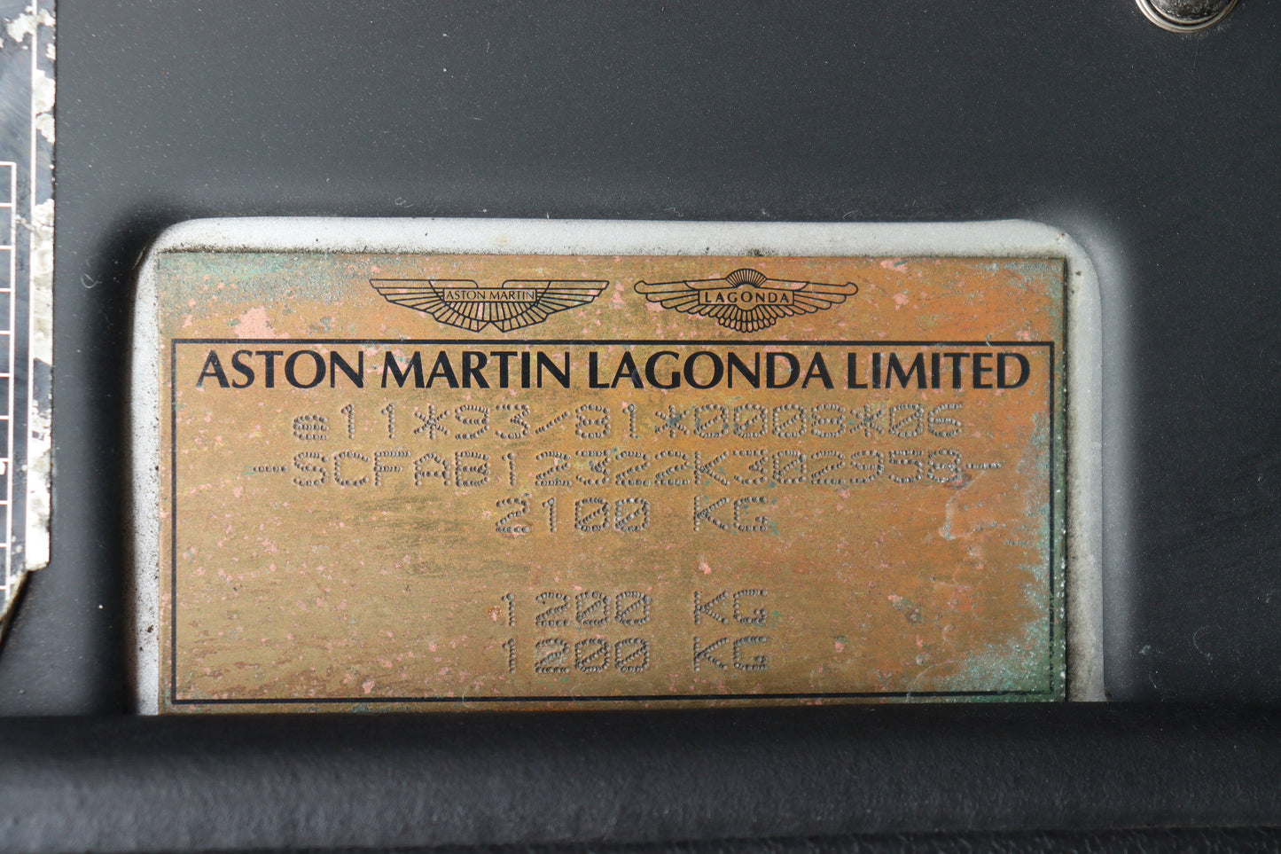 Aston Martin DB7 Vantage - Manual